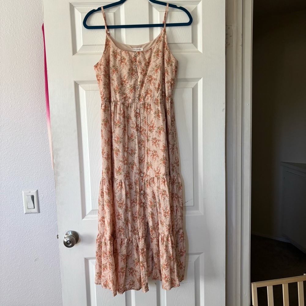 Blu Pepper Floral Spaghetti Strap Maxi Dress
